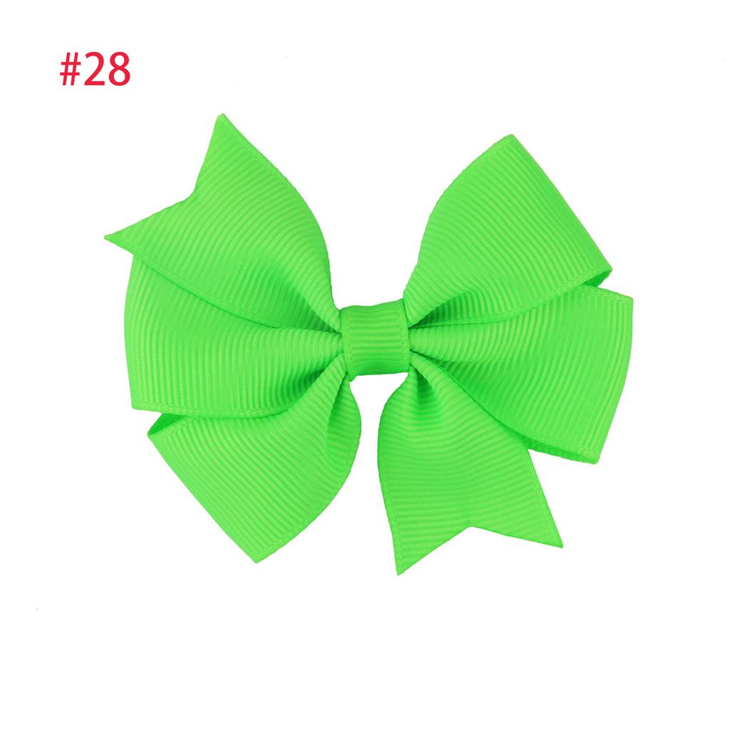 2 szt. 3-calowych kokardek do włosów dla dziewczynek z rypsowej wstążki, akcesoria do włosów dla małych dzieci ze spinką krokodylkową, kokarda dla małych dziewczynek, niemowląt