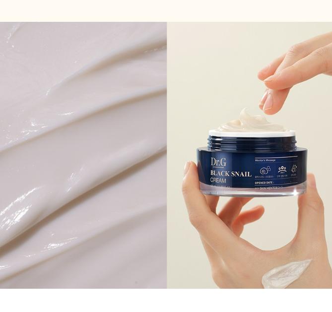 Dr.G Black Snail Cream 50ml | Anti-Aging & Regenerating Snail Mucin Moisturizer