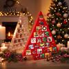 Holiday Surprising Box Christmas Tree Advent Calendar Box, DIY Shaped Paper Hole Punch Children Present Container Gift Fillable Countdown for