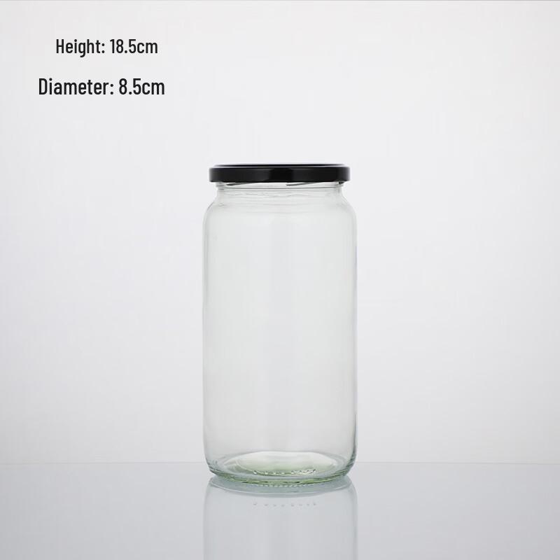 

ZISIZ Transparent Glass Storage Jars with Sealed Lids