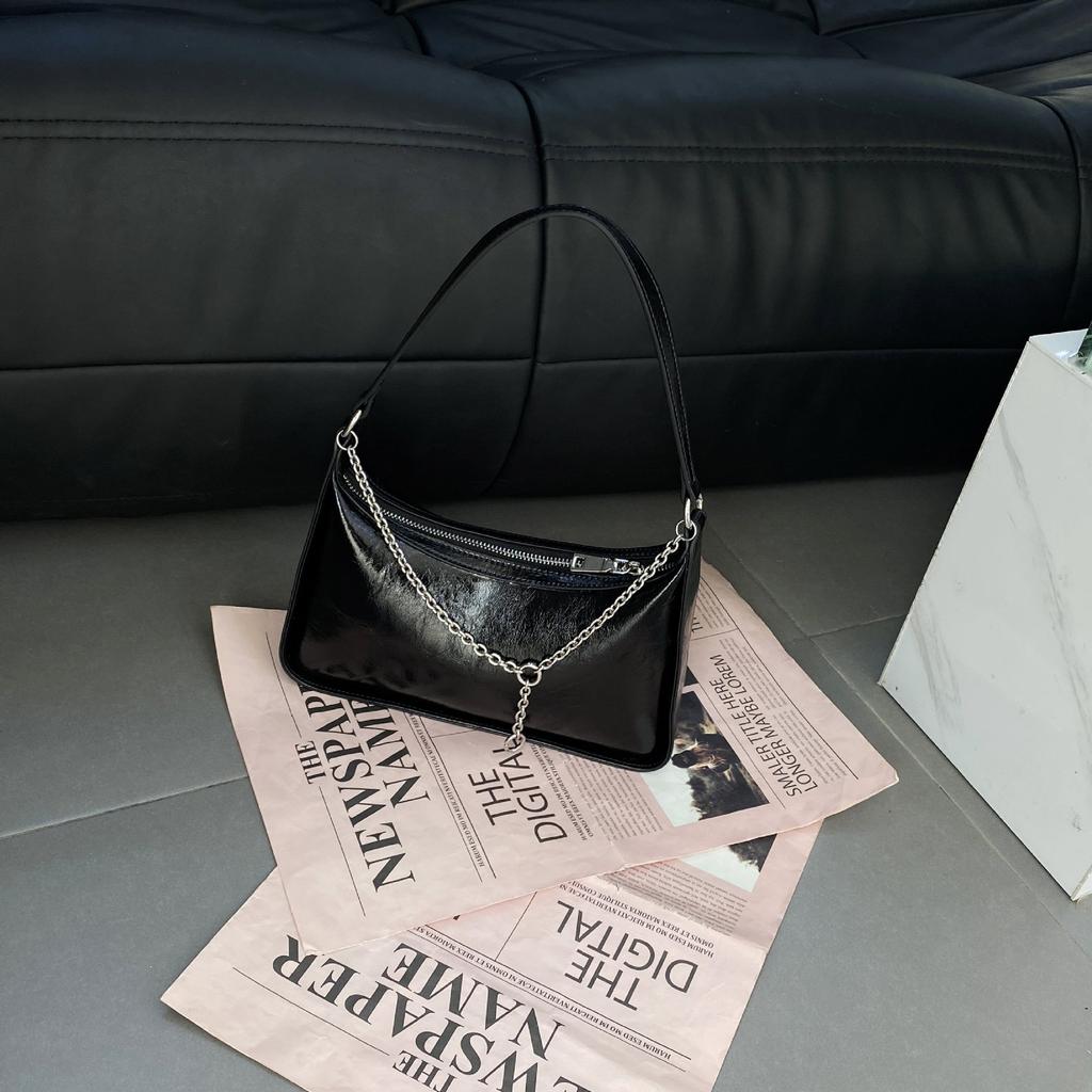 Cowhide Shoulder Women's Bag, Women's Fashion Simple Shopping Shell Bag Practical High-end Messenger Bag