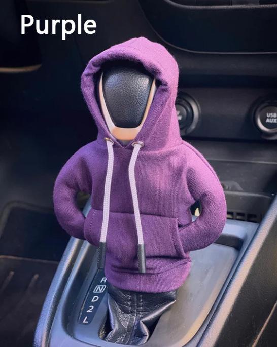 Hoodie Araba Vites Kapağı Moda Vites Hoodie Araba Vites Topuzu Kapağı Manuel Kolu Dişli Kazak Değişim Kolu Kapağı