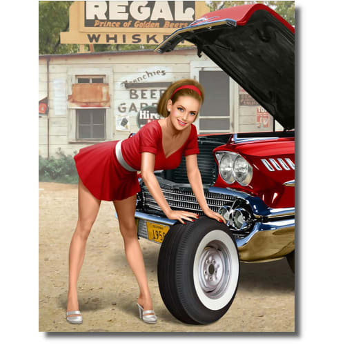 

Master Box 1/24 Pinup Series Shortstop Miniskirt & Trunk Plastic Model (MB24017)