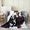 Dog Side My Side Throw Blanket Funny Pet Lover Design for Living Room Decor Gift for DogOwner Gift for Her 70x100