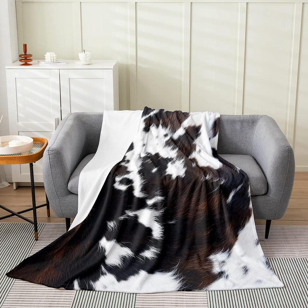 Dog Side My Side Throw Blanket Funny Pet Lover Design for Living Room Decor Gift for DogOwner Gift for Her 70x100