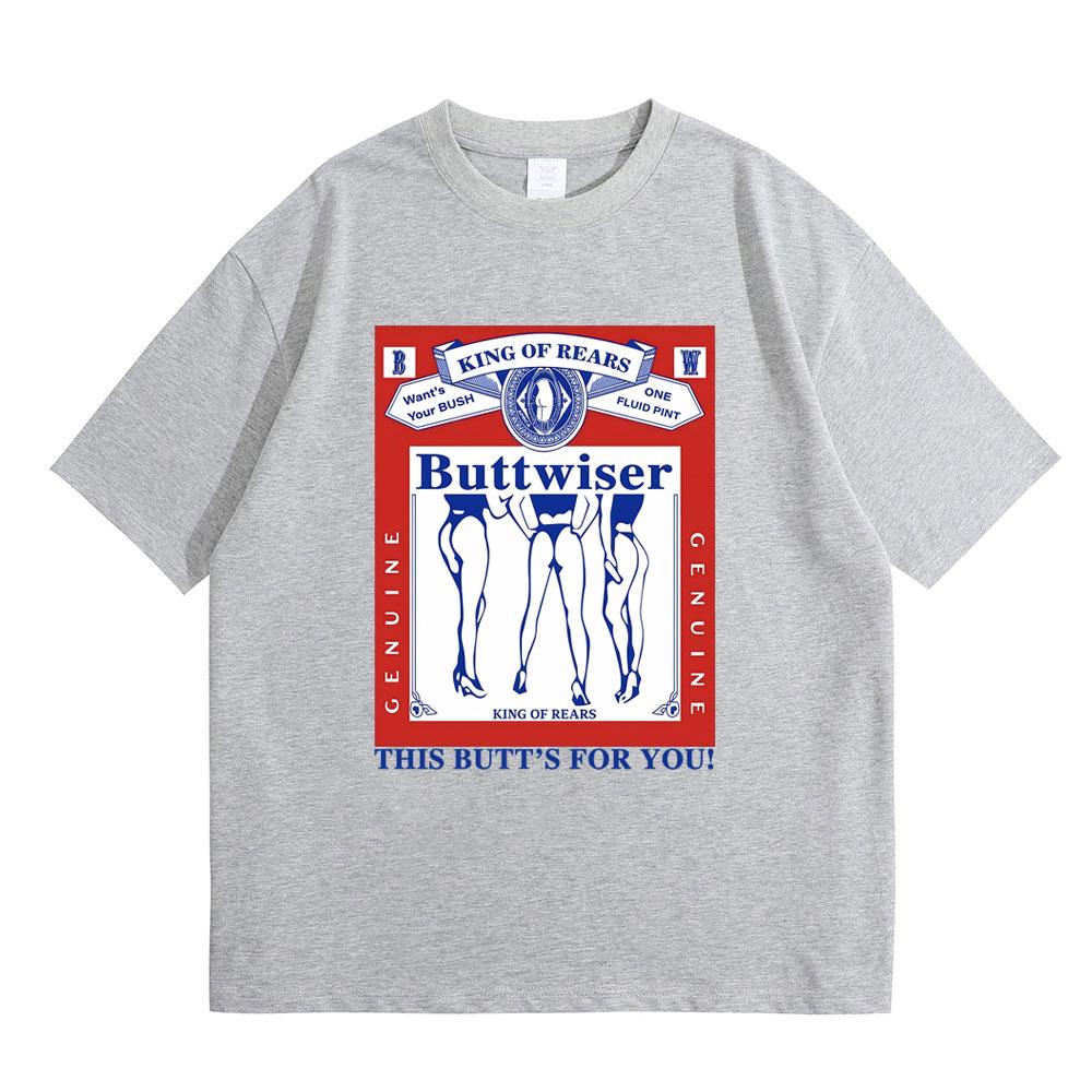 Zpěvačka Lana Del Rey Tričko Buttwiser Král zad Toto pozadí je pro tebe Trička Pánská Dámská Módní trend Oversized tričko Streetwear