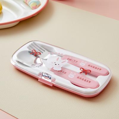 Löffel- und Gabelset (Inklusive Löffelablage)_Schleifen-Hase_KI0325001