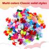 60PCS Pet Hair Bows, Puppy Dog Bows with Rubber Bands, 20pcs with Drills and 40 pcs Pure Yarn Handmade Pet Hair Grooming Attachments with Rubber