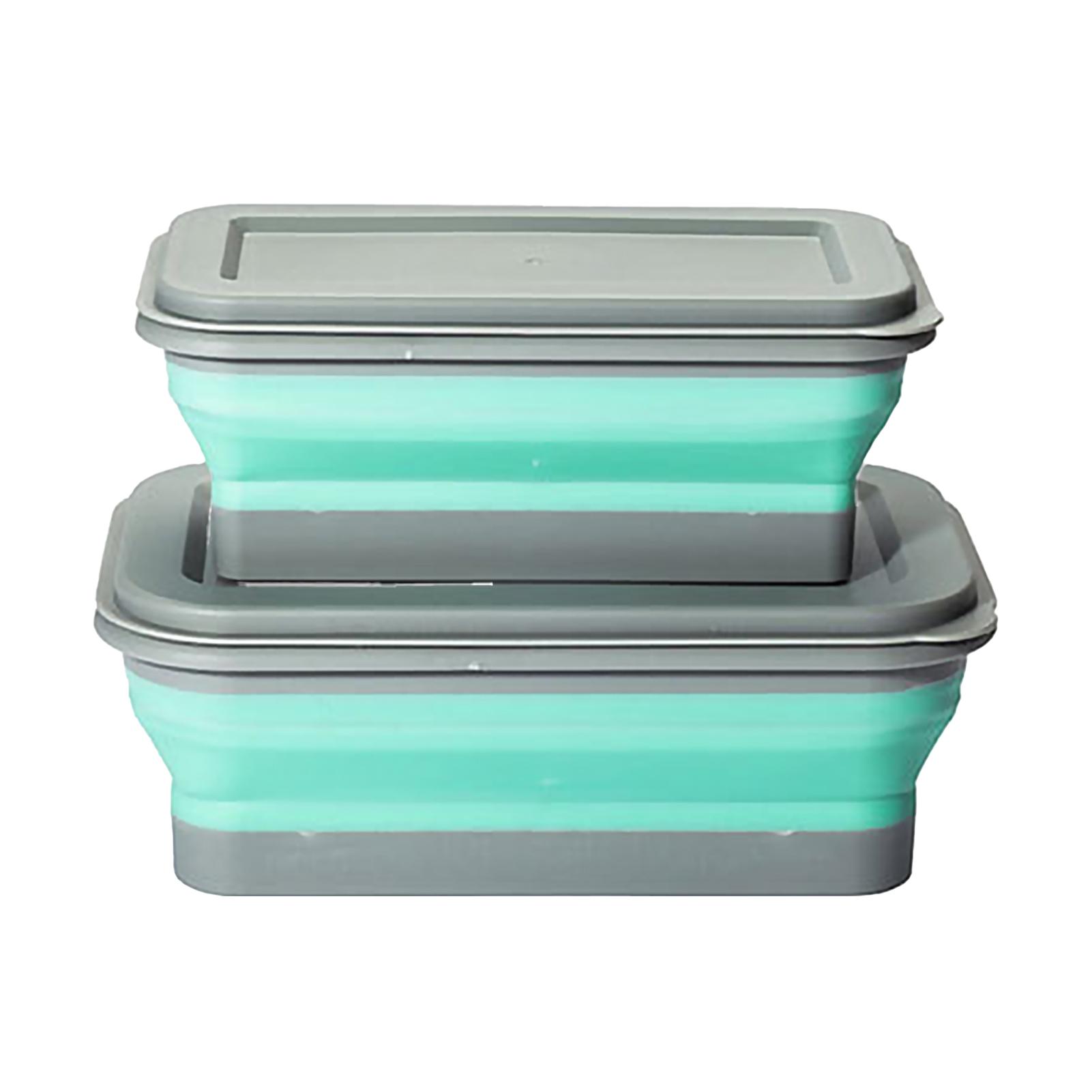 Collapsible Bowl Portable Tableware Expandable Outdoor Compression Travel Camping Picnic Anti-Spill Food Container for Baby Kids