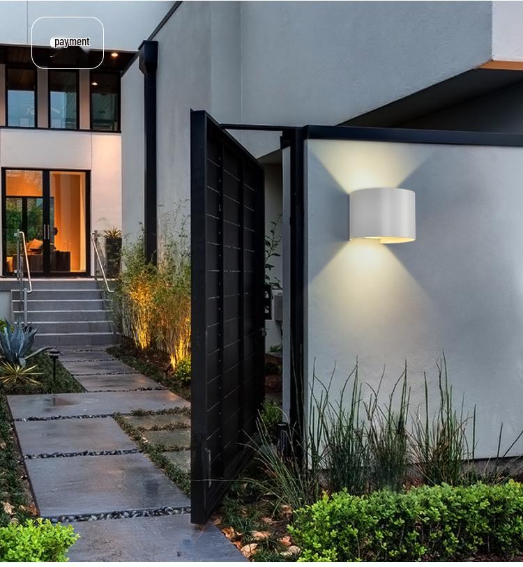 Waterproof LED Outdoor Double Head Wall Light, Super Bright for Villas, Courtyards, and Balconies.