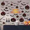 Halloween Pumpkin Wall Home Sticker Pvc Self-adhesive Helloween Bat Holiday Atmosphere Glass Window Sticker