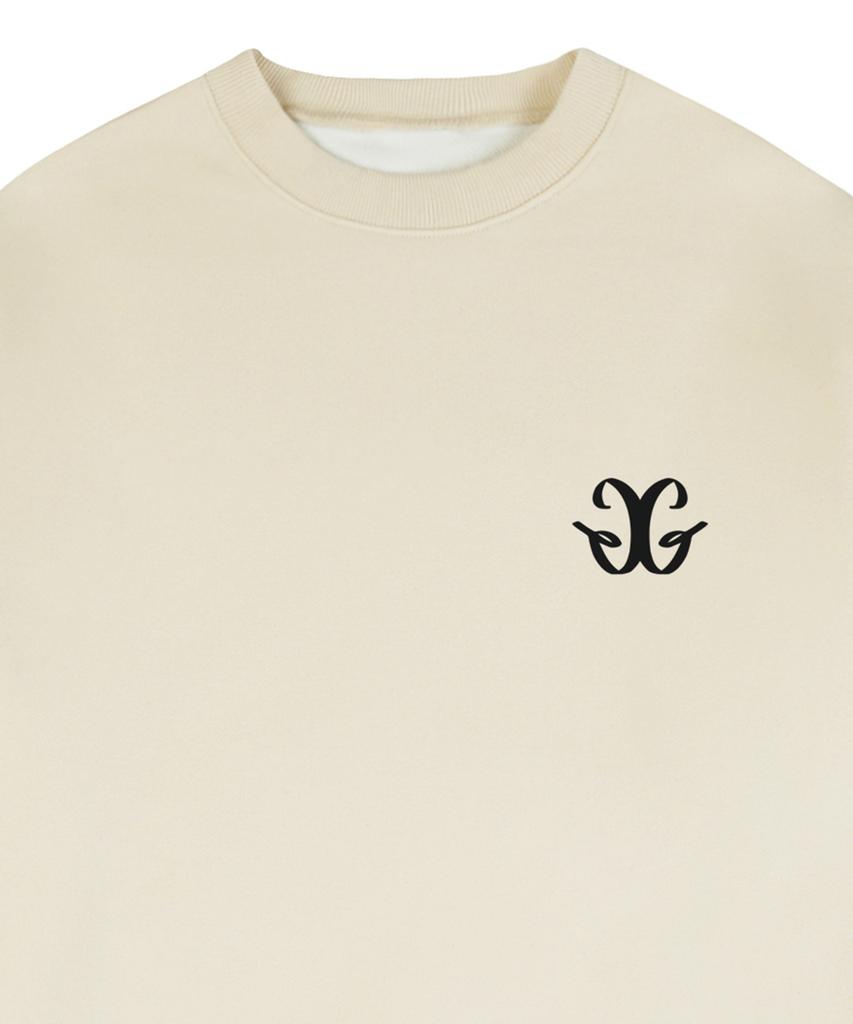 GRAVER [Unisex] Small G Logo Sweatshirt_Cream