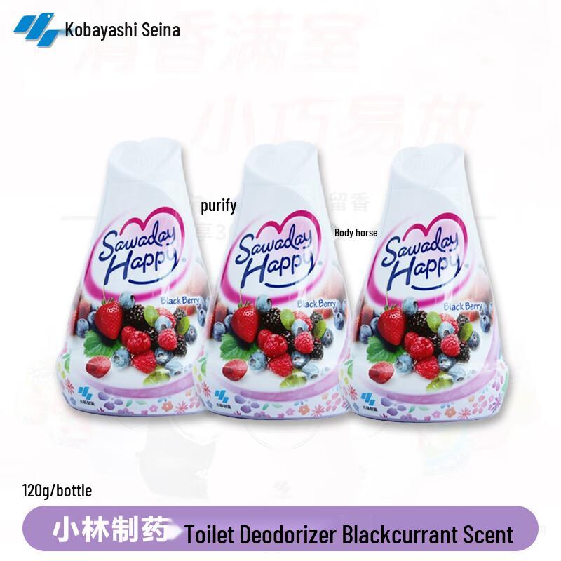 Kobayashi Indoor & Toilet Air Freshener - Blackberry Scent (3-Pack)