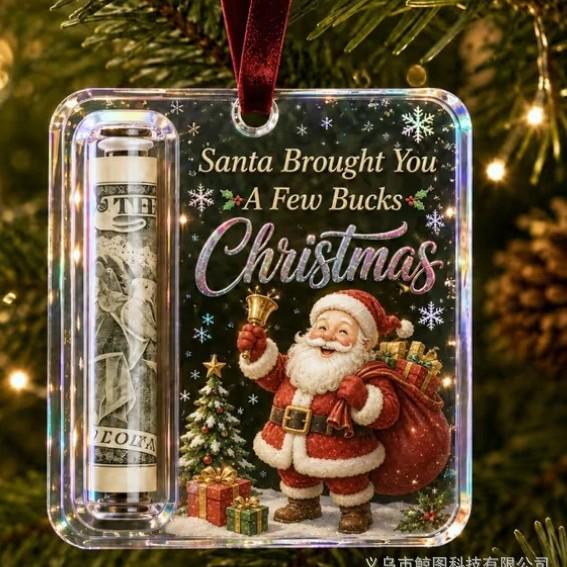 Holiday Cash Gift Holder Ornament