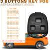 Key Fob Case Shell Replacement for Lexus RX350 RX330 RX300 RX400h ES300 ES330 GS300 GS400 GS430 GX470 IS300 IS330 LS400 LS430 LX470 SC430 1998-2010 3