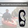 10 Pezzi Gancio Bungee in Plastica Nera Tenditore per Corda Gancio Strumento Fisso Gancio di Fissaggio Bungee per Kayak Canoe Barche Accessori