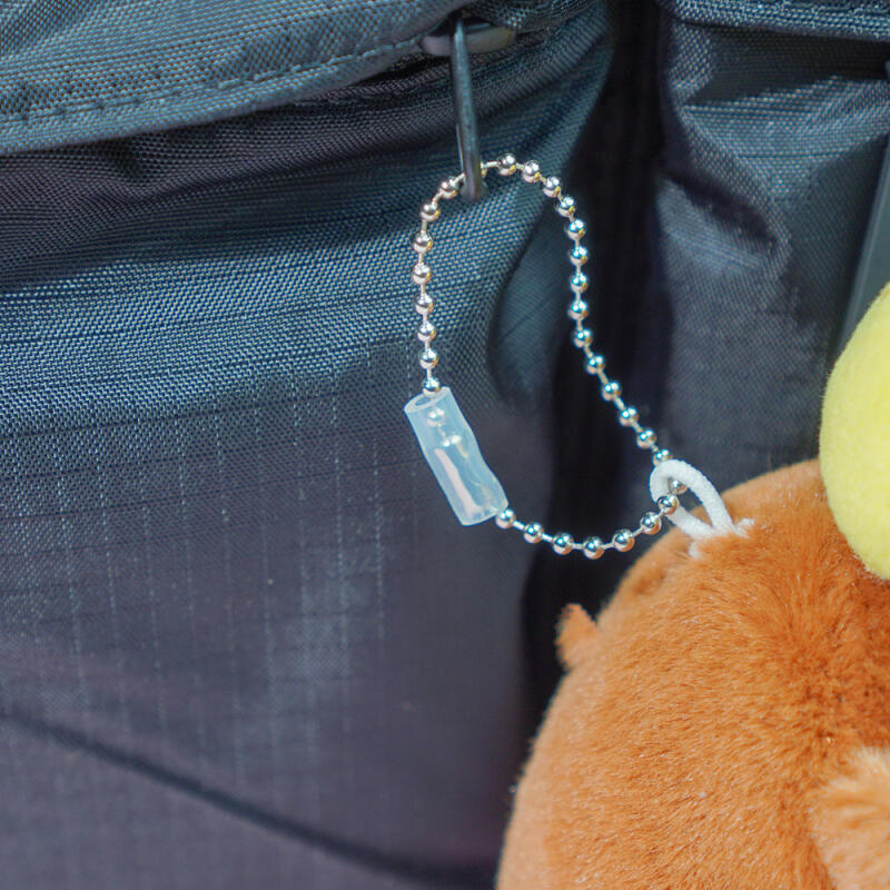 Keyring, Dog Tag, Ball Chain, Protective Cap Cover, 10-Pack, Loss Prevention