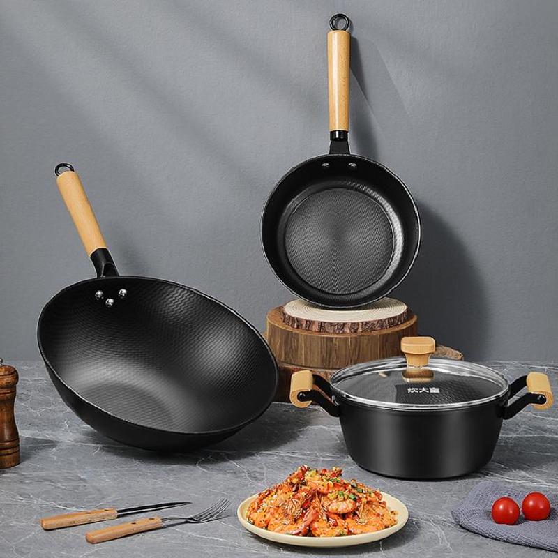 COOKER KING Shanghua Iron Cookware 3-Piece Set