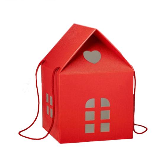 Christmas Wonderland Cottage Gift Box Reusable Holiday House-Themed Packaging Decorative Keepsake Box Winter Home Decoration