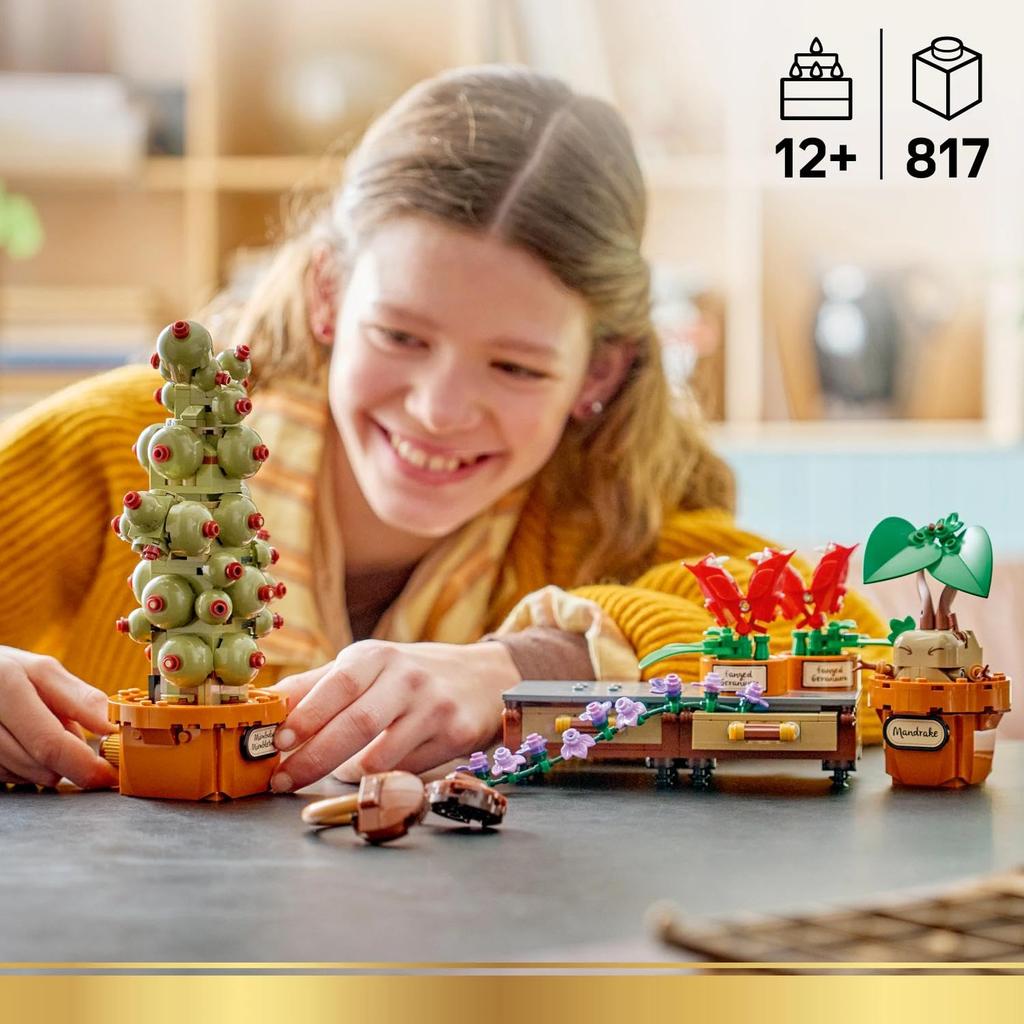 LEGO Harry Potter Hogwarts Herbology Magical Plants Toy - Birthday Present - Building Blocks - Boys and Girls - Ages 12, 13, 14 - Elementary School St