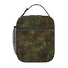 Grass Battlemat Insulated Lunch Bag for Women Children Leakproof Food Boxes Thermal Lunch Box Tote