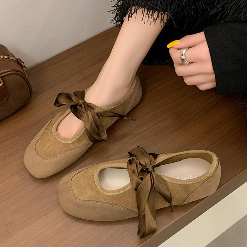 Women Flats Shoes New Loafers Casual Sport Sandals 2025 Trend Summer Sneakers Square Toe Walking Lace Up Woman Zapatos