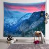 Mountains Lake Flowers Wall Art Decorative Aesthetic Tapestry Backdrop Wall Decor Living Room Bedroom Room Home Decor Tapestry