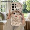 Phone Case: 2D Flat Samsung Galaxy A34 A35 M05 M06 S20 S22 S21 FE Plus 5G Protective Case, Couple Style, Wink Kitty, Christmas and Halloween Gifts