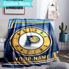 Custom Name Blanket Pacers Basketball Team  Blanket Bedding Blanket for Travel, Camping, Living Rooms, Offices, Sofas, Fan Christmas gift