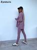 New Spring Outwear Women's Fashion Loose Fit Leggings Set with Oversized Sweatshirt Two Piece Outfit