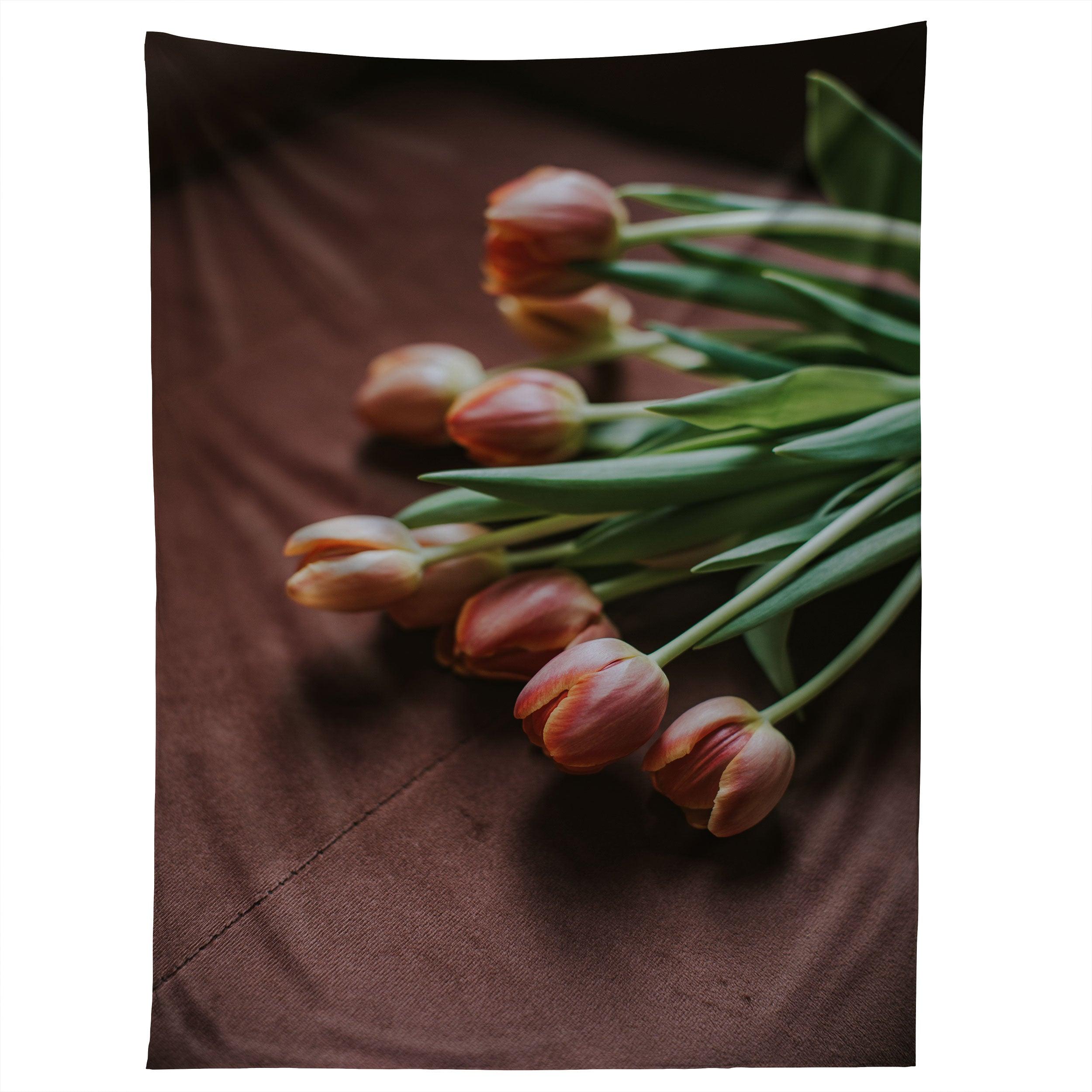 TERRACOTTA TULIPS tapestry 75x100