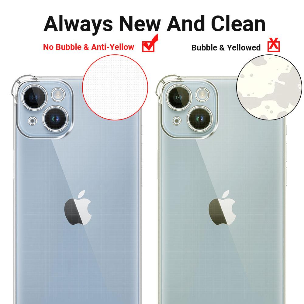 Shockproof Clear Case For iPhone 13 12 11 Pro Max Clear Phone Case For iPhone 11 12 13 Pro /12 13 Mini Soft Silicone Back Cover