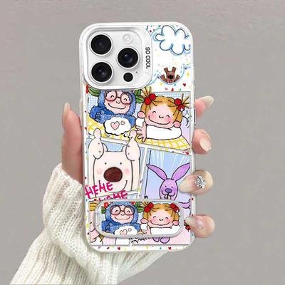 Cute Girl for IPhone16promax15plus Color Silver Male 14 Mobile Phone Case 13 for Apple 12 Protection 11