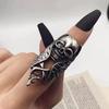 European and American Punk Style Long Ring Rock Skull Ring
