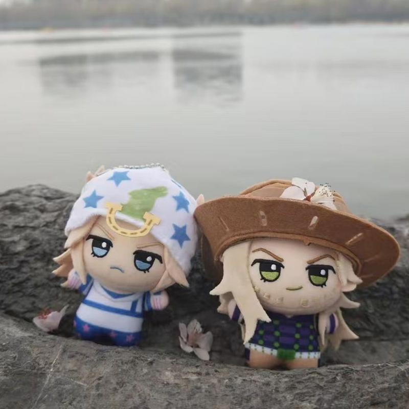 Anime JOJO Steel Ball Run Cosplay Johnny Joestar Gyro Zeppeli Puppe Plüschtier Baumwollpuppen Zimmerdekoration Weihnachtsdekoration