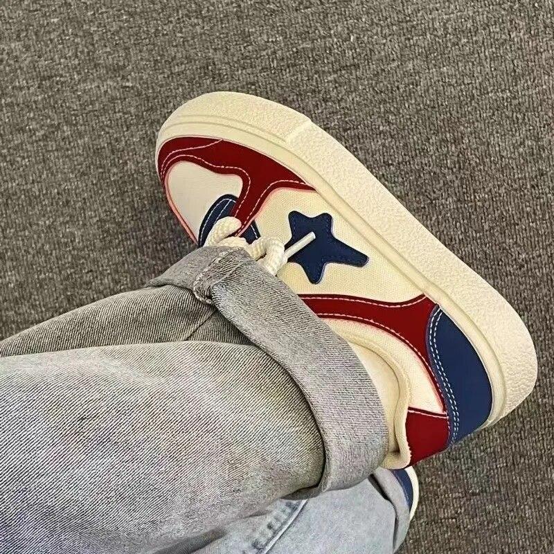 Canvas Shoes Women's Spring and Autumn New Versatile Thick Sole Woman Shoes Casual Sports Shoes Sneakers Women