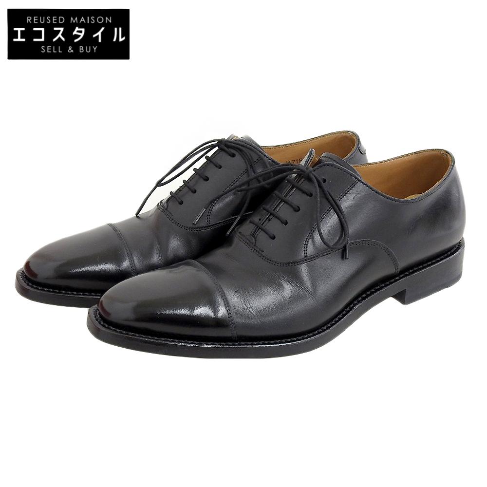 REGAL Men's Black Straight-Tip Dress Shoes with Inner Wings, Size 10.2" W71B shoes black leatherUsed