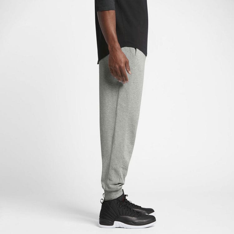 Jordan Air Knitted Sweatpants Men's Gray Moderate Straight Fit Pants 822661-063