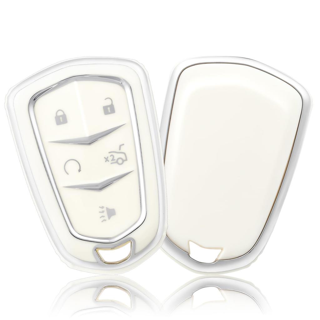 Premium Soft TPU Key Fob Cover Case Shell for Cadillac Escalade CTS XTS ATS STS XT4 XT5 CT6 SRX Smart Key Holder Car Accessori