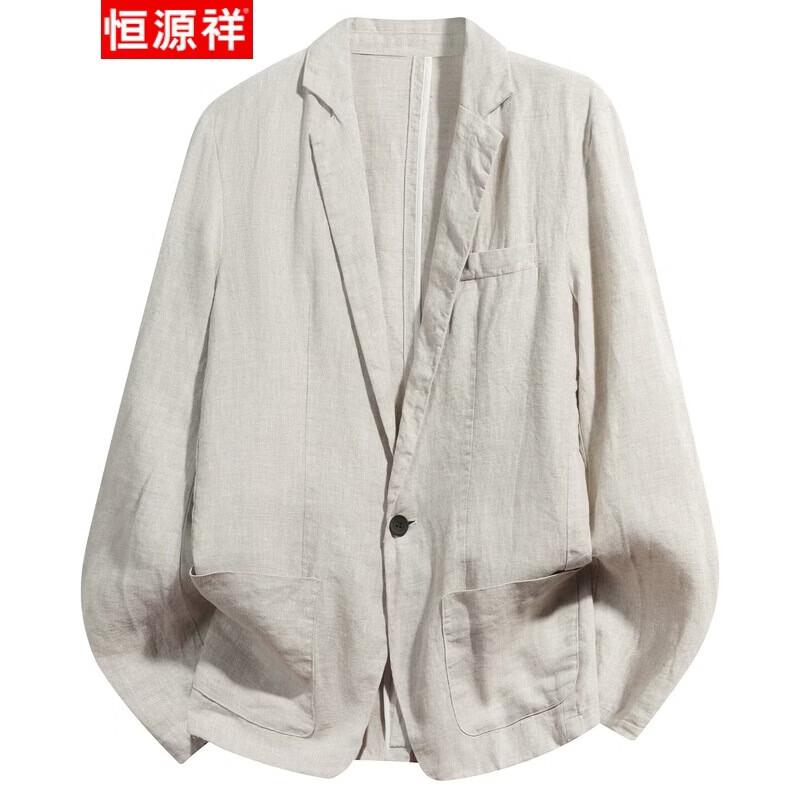 Heren Linnen Casual Blazer