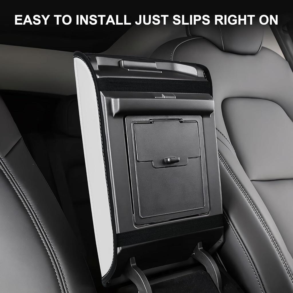For Tesla Model Y Armrest Box Cover Model 3 Highland Central Control Armrest Decoration Interior Model 3 Accessories Protection