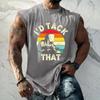 Men's Sleeveless Casual Tank Top Loose Fit Muscle Shirt Graphic Print Summer Workout Sportswear