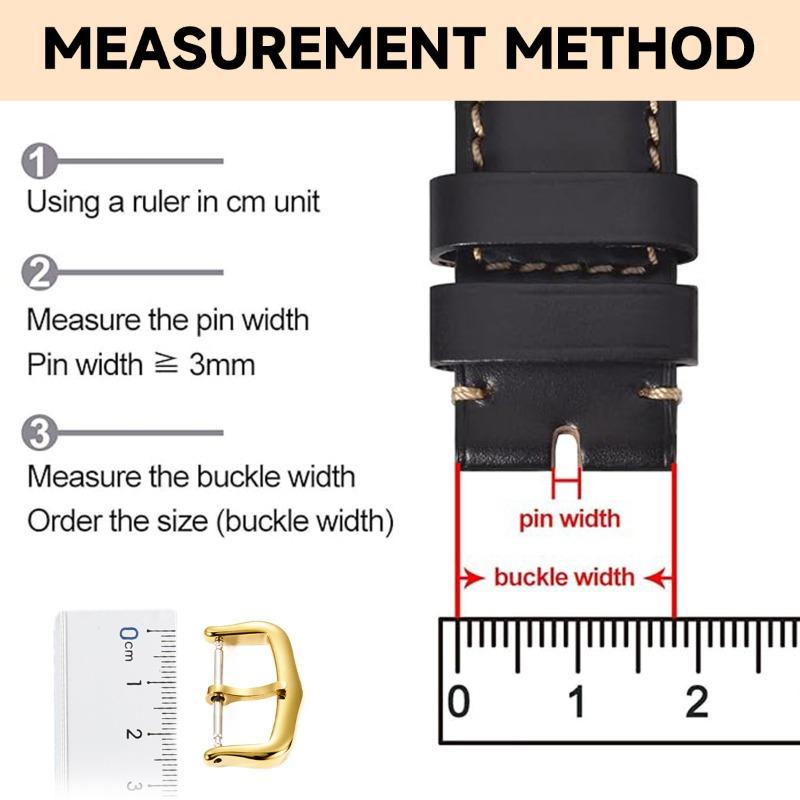 Stainless Steel Buckle 12mm 14mm 16mm 18mm Pin Buckles For Cartier Watch Strap Clasp Silver Gold Watch Repair Tools Accessories
