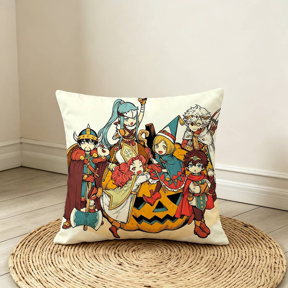 Witch Hat Workshop Friends Pillow Case Pattern Printed Pillowcase For Living Room Sofa Cushion Cover