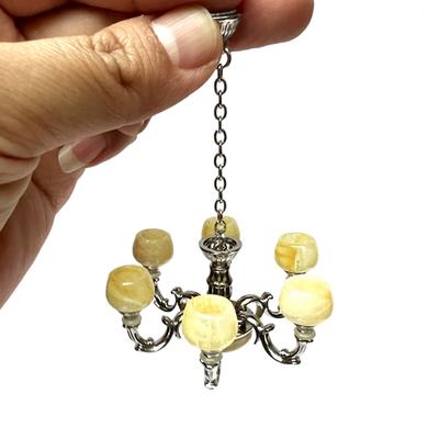 1:12 Lampadario in miniatura per casa delle bambole, lampada da soffitto, luce, mobili, decorazioni, giocattolo