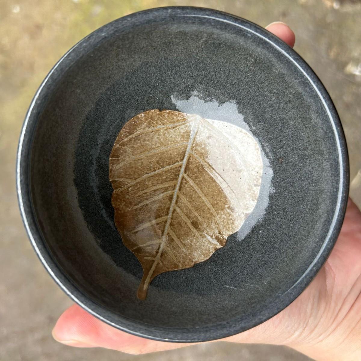 Purple-Gold Leaf Glaze Jian Zhan, Jianyang Converging Rim Master Cup, Handmade Ceramic Tea Cup