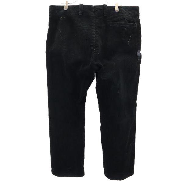 VINTAGE Black Corps Corduroy pants black Logger Pants Men's Used