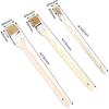 Radiator Brush, 6Pcs Flat Brush Angled Head Super Quality Hog Bristle Brush Flat Brushes with Wooden Handle Width 25-40-50mm, for Painting Stains a