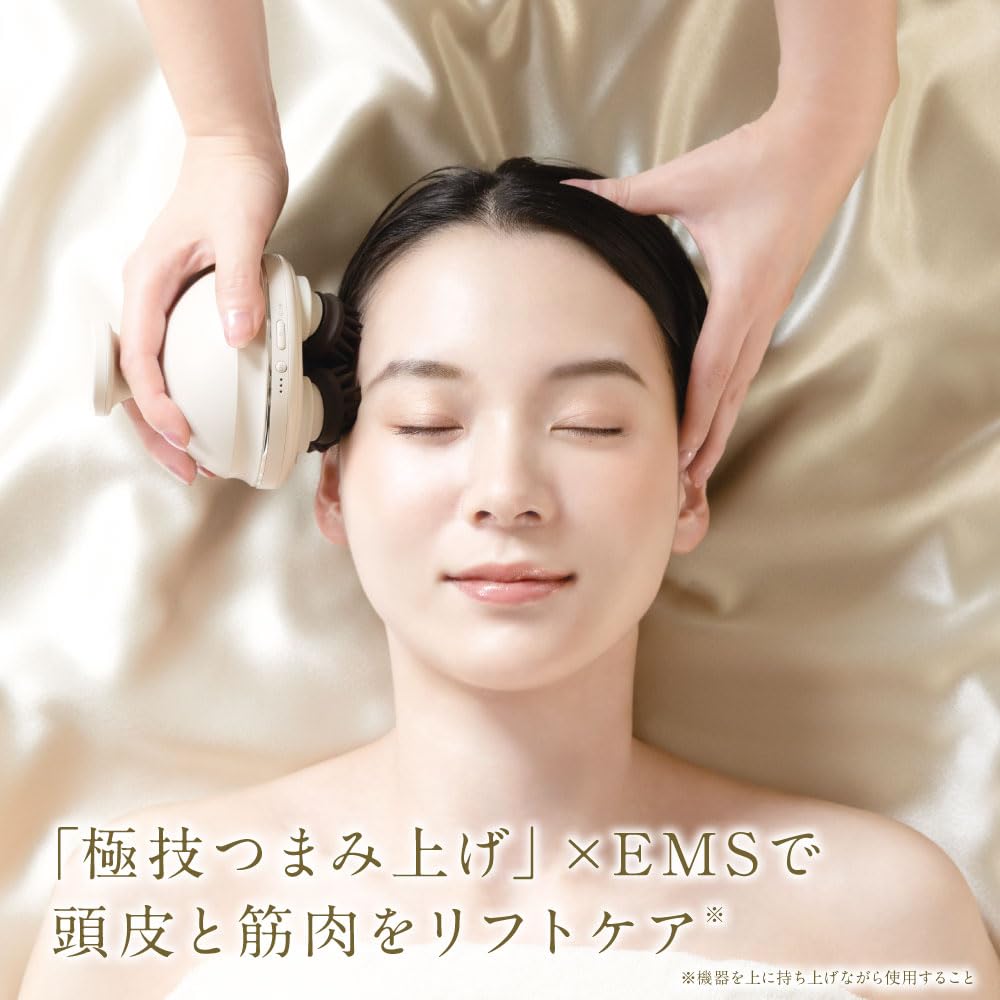 FESTINO EMS Head Spa Premier (SMHB-044), Waterproof, Lightweight, USB Rechargeable, Electric, Gift (White)