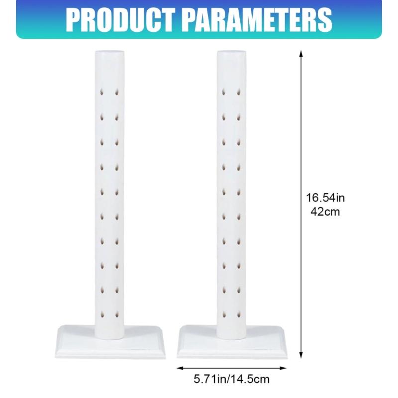 60-Hole Wooden Confection Display Stand Set, Two Screw-Fastened Displays for Positioning Stick-Mounted Candy in a Vertical Arrangement
